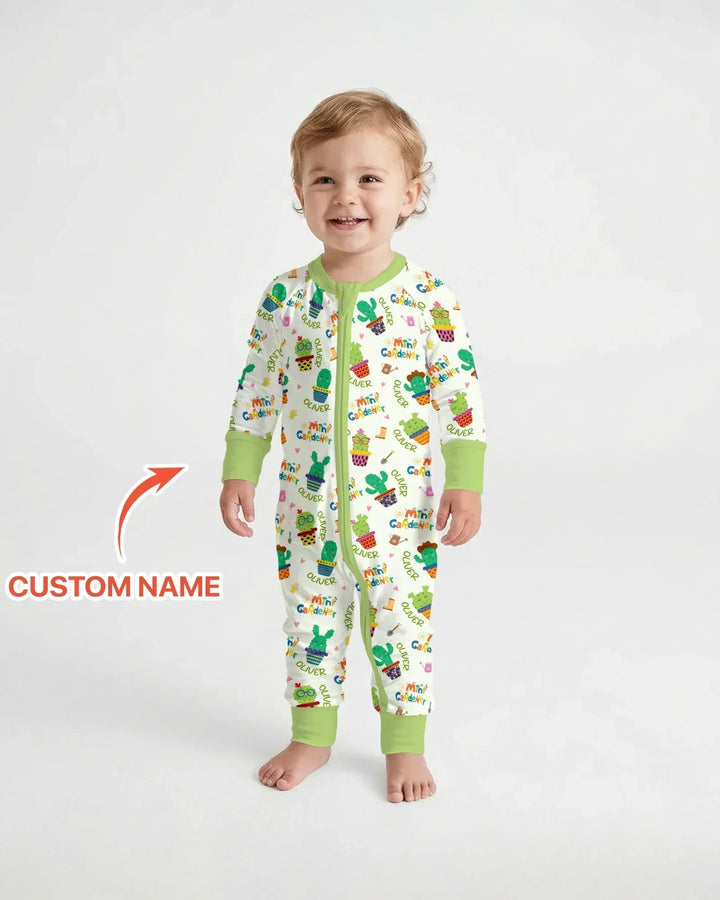 Custom Name Mini Gardener Bamboo Convertible Zippy