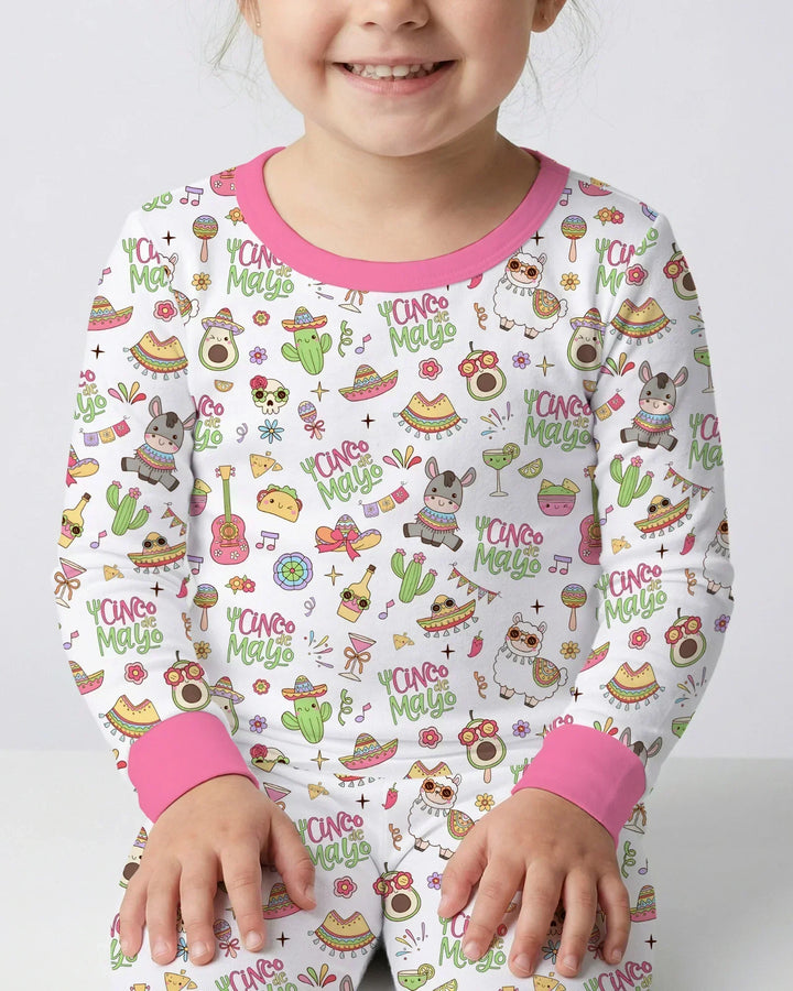 Cinco de Mayo Fiesta Bamboo Two Piece Long Sleeve Pajama Set