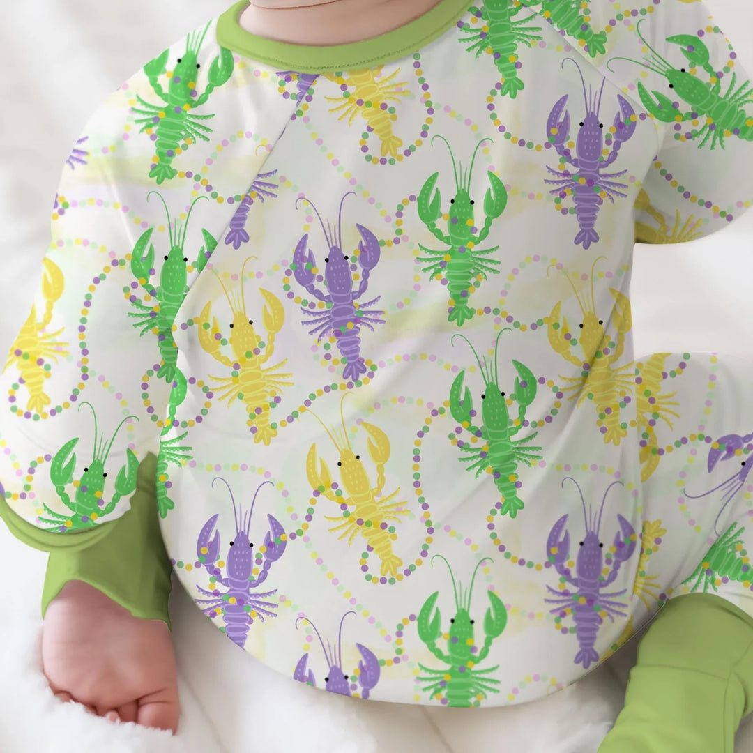 Mardi Gras Crawfish Family Matching Bamboo Convertible Zippy