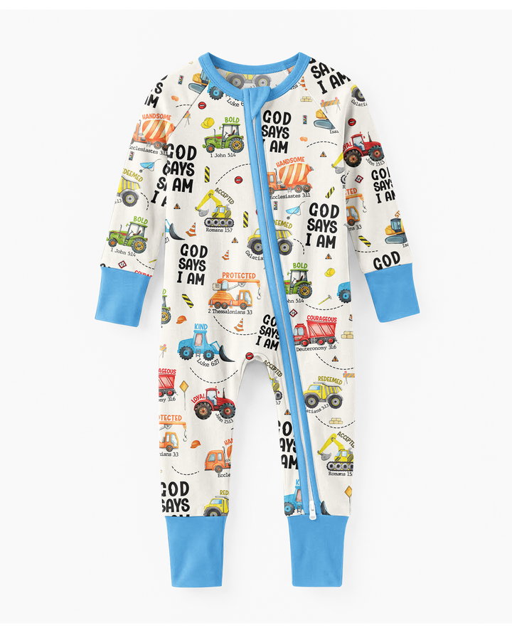God Says I Am Boy Bamboo Convertible Zippy