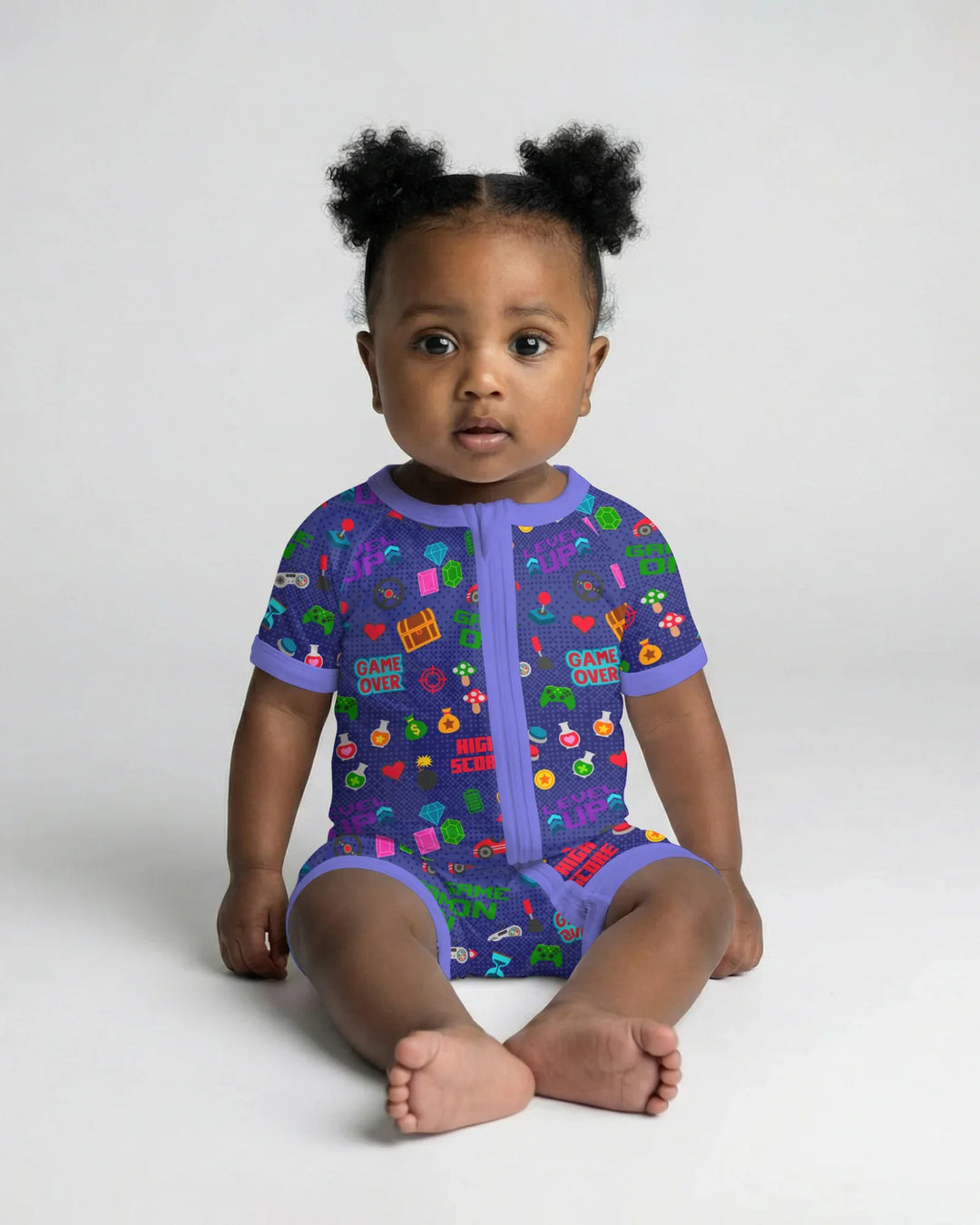Gamer Mode On Family Matching Bamboo Shorty Zippy