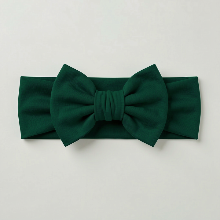 Solid Color Bamboo Luxe Bow Headband
