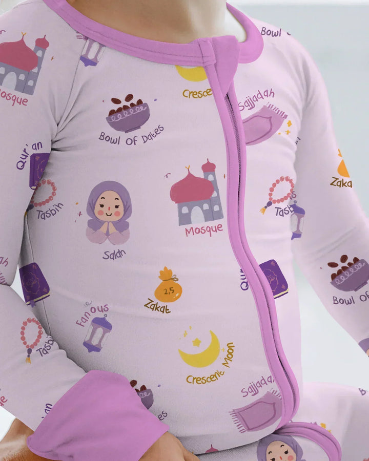 Cute Ramadhan Mubarak Bamboo Convertible Zippy