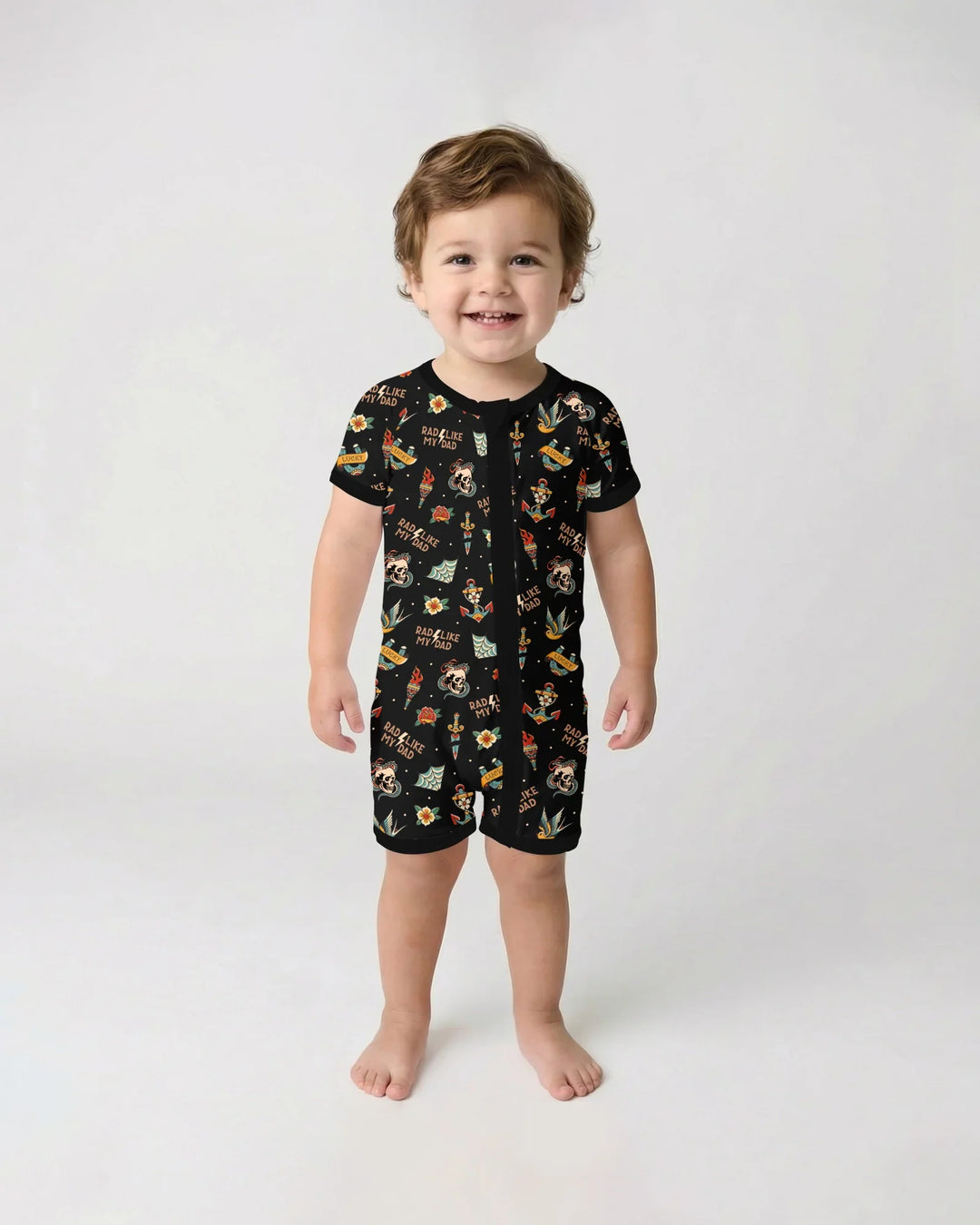 Rad Dad Society Daddy & Me Matching Bamboo Shorty Zippy