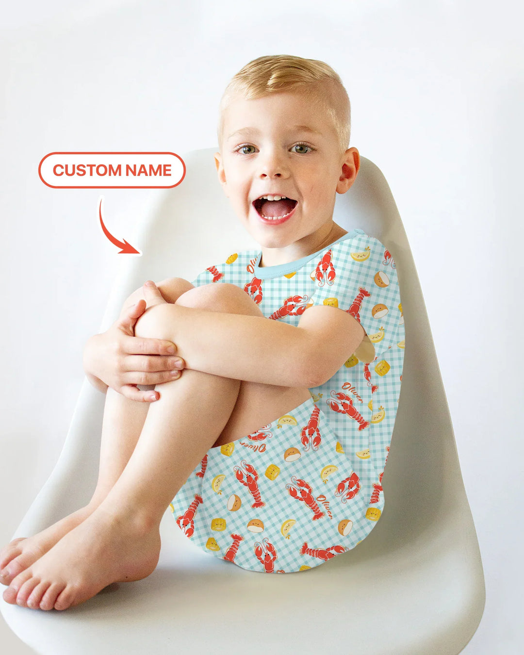 Custom Name Preppy Crawfish Season Bamboo Two Piece Short Sleeve Shorts Pajama Set