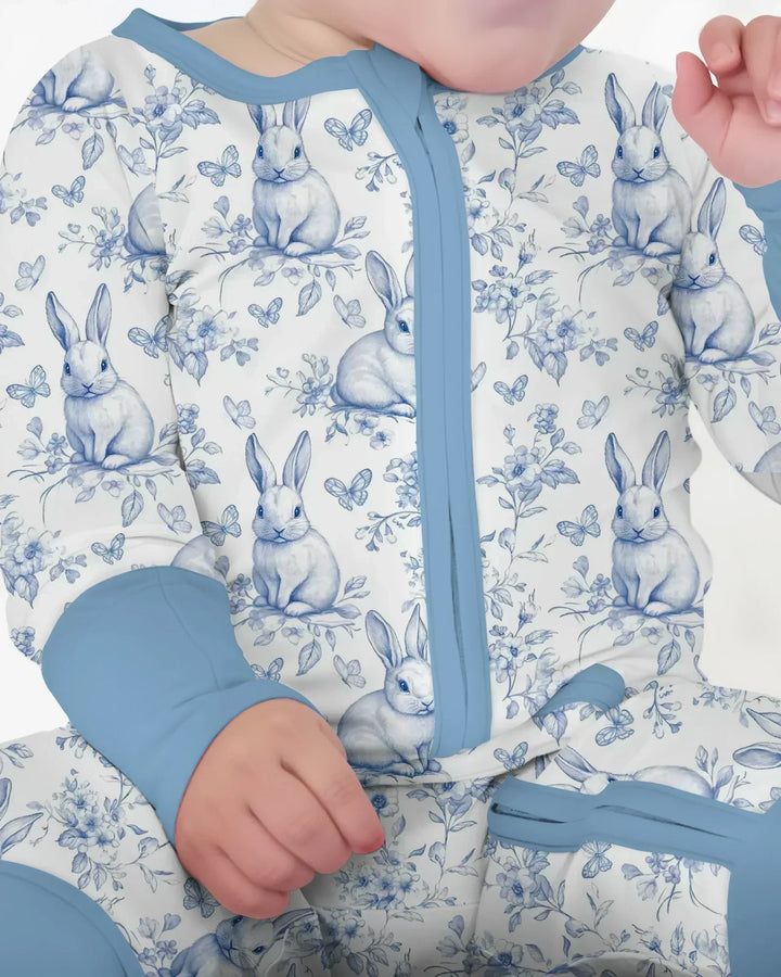 Easter Chinoiserie Toile de Jouy Bamboo Convertible Zippy