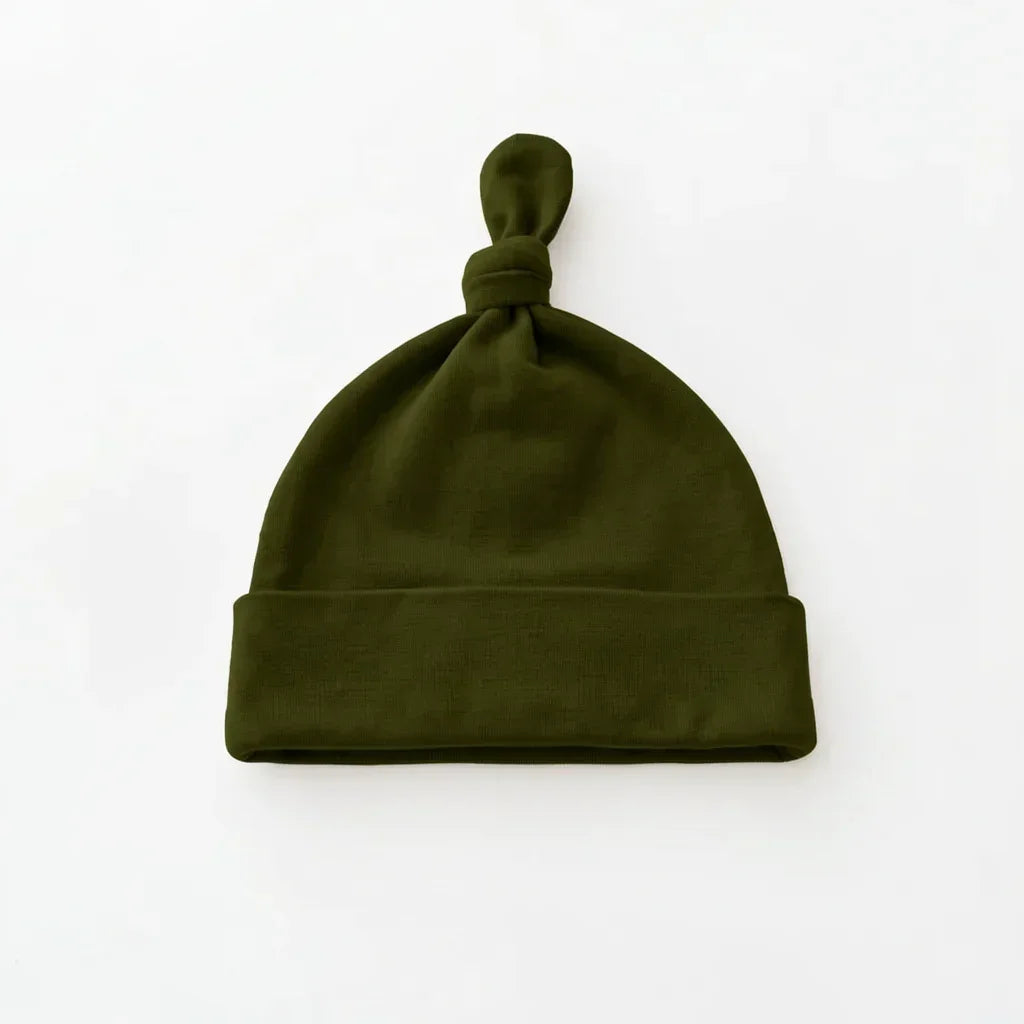 Solid Color Bamboo Knotted Hat