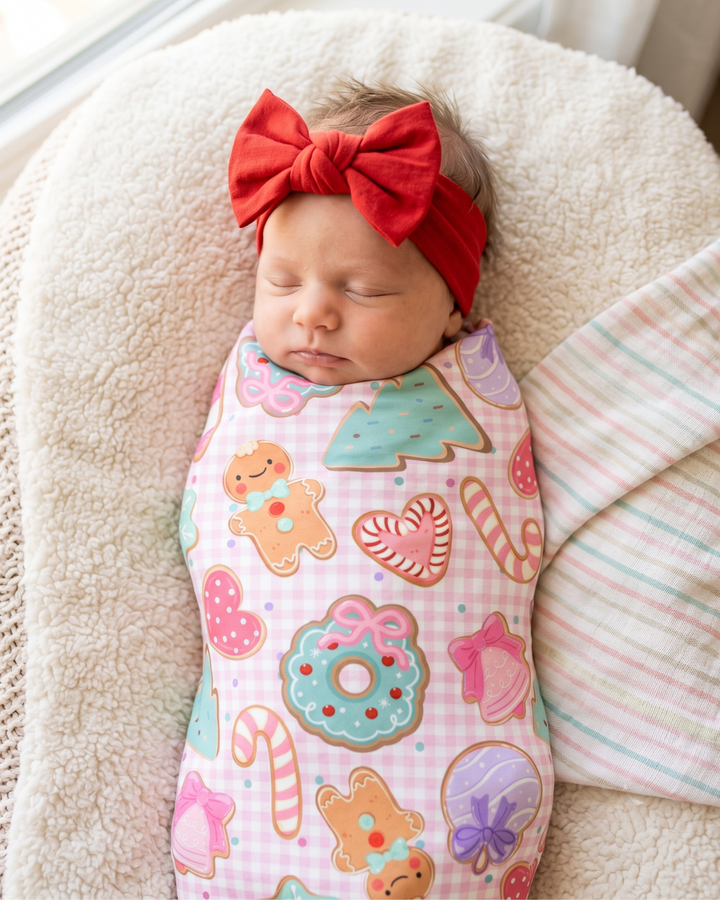 Christmas Dreamy Bakery  Bamboo Swaddle Blanket