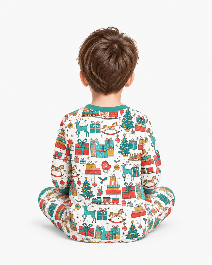Santa’s Special Delivery Bamboo Two Piece Long Sleeve Pajama Set