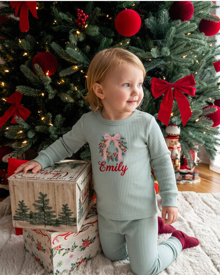 Template Bamboo Two Piece Long Sleeve Pyjamas Set