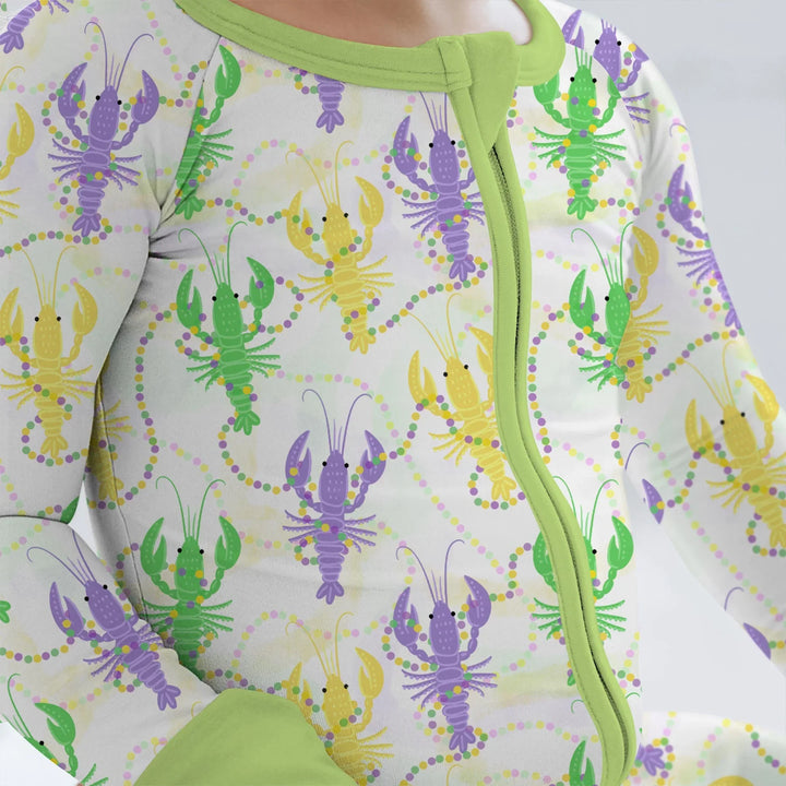 Mardi Gras Crawfish Family Matching Bamboo Convertible Zippy