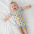Rainbow Bears Affirmation Bamboo Shorty Zippy