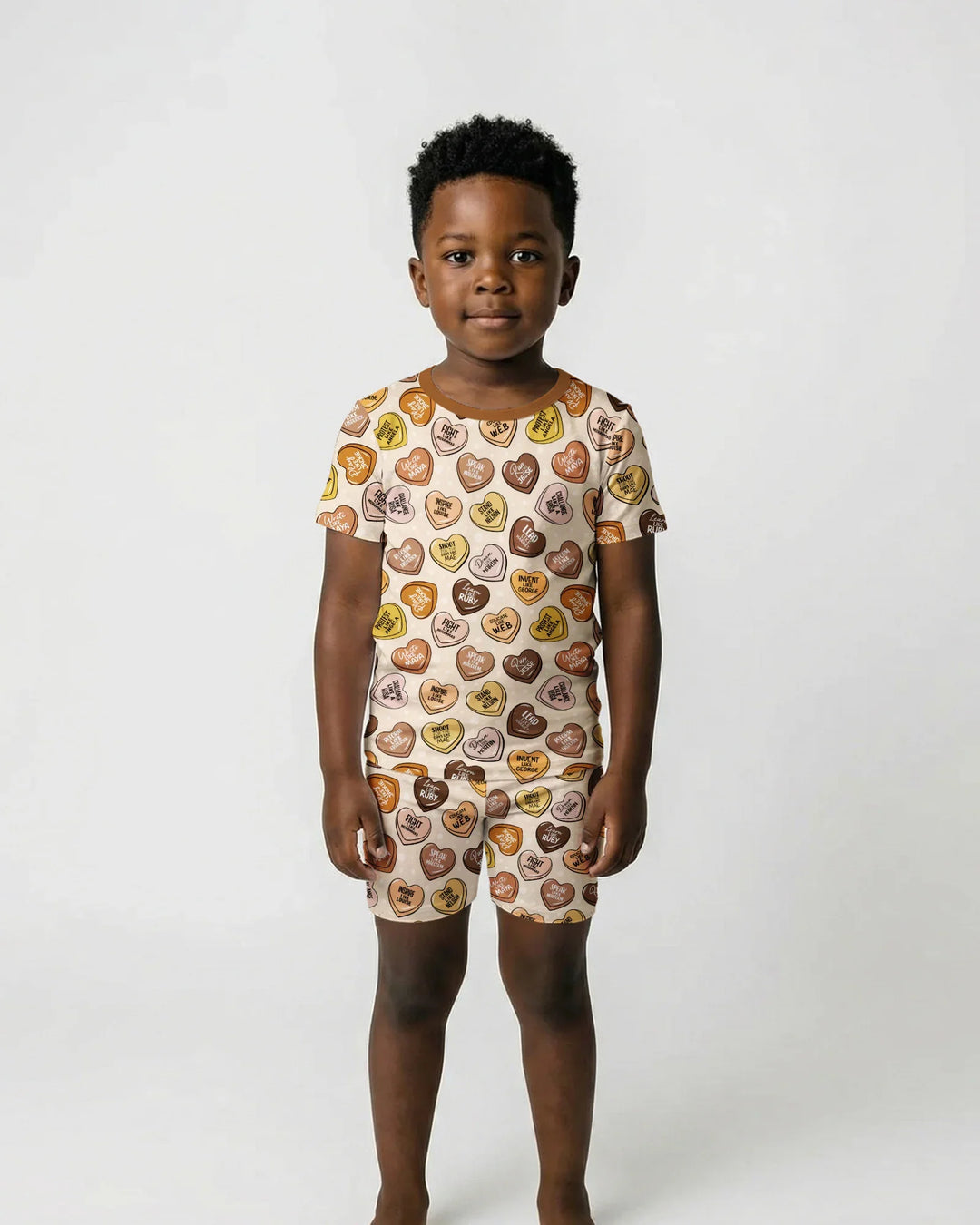 Black Month History Family Matching Bamboo Two Piece Short Sleeve Shorts Pajama Set