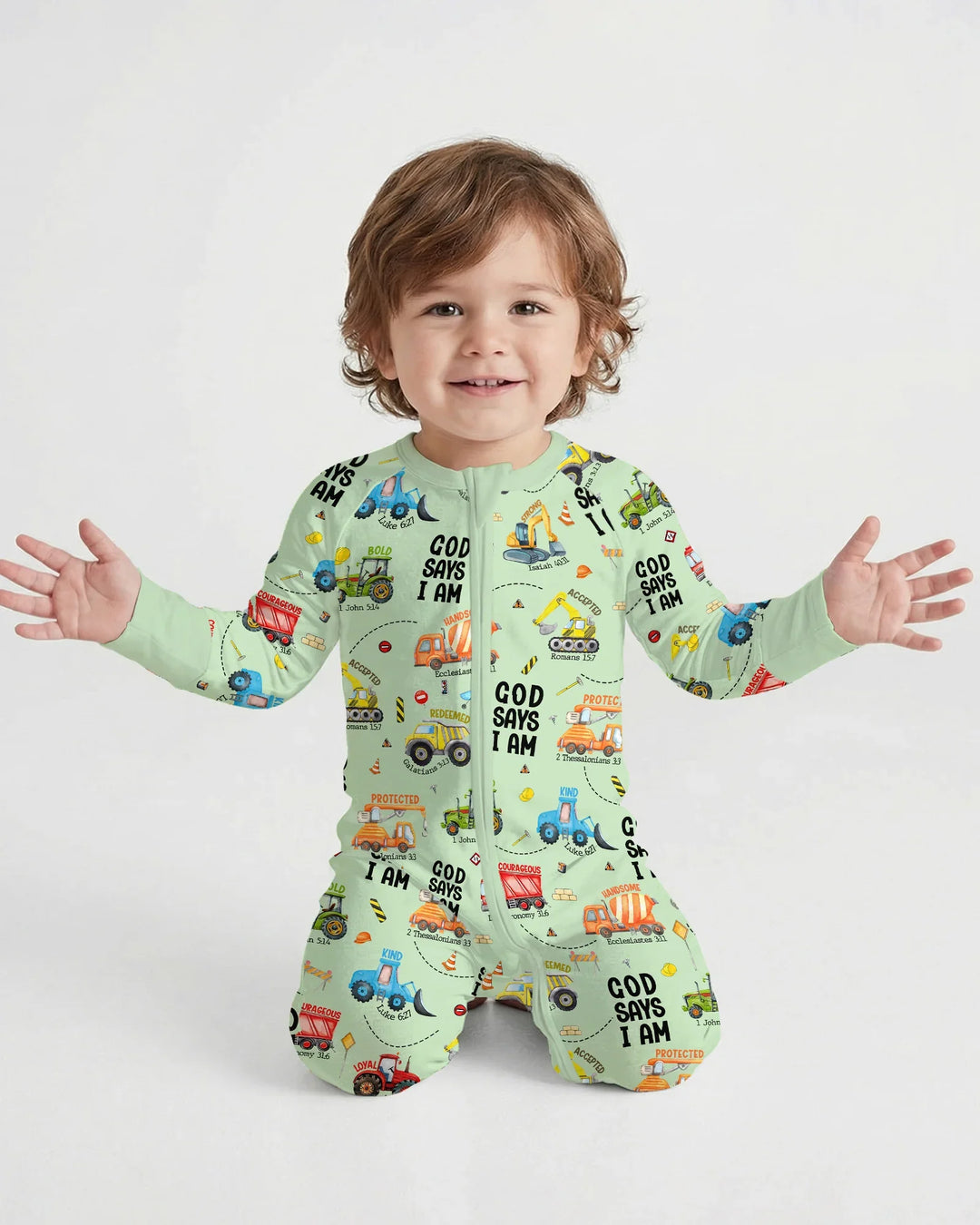God Says I Am Boy Bamboo Convertible Zippy