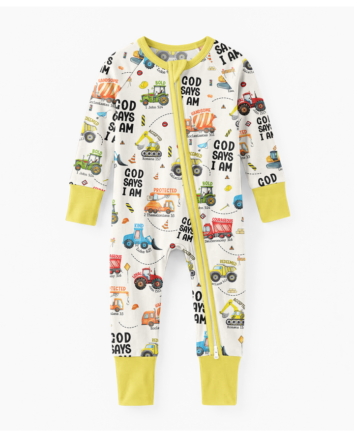 God Says I Am Boy Bamboo Convertible Zippy