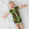 Veggie Letter Bamboo Shorty Zippy
