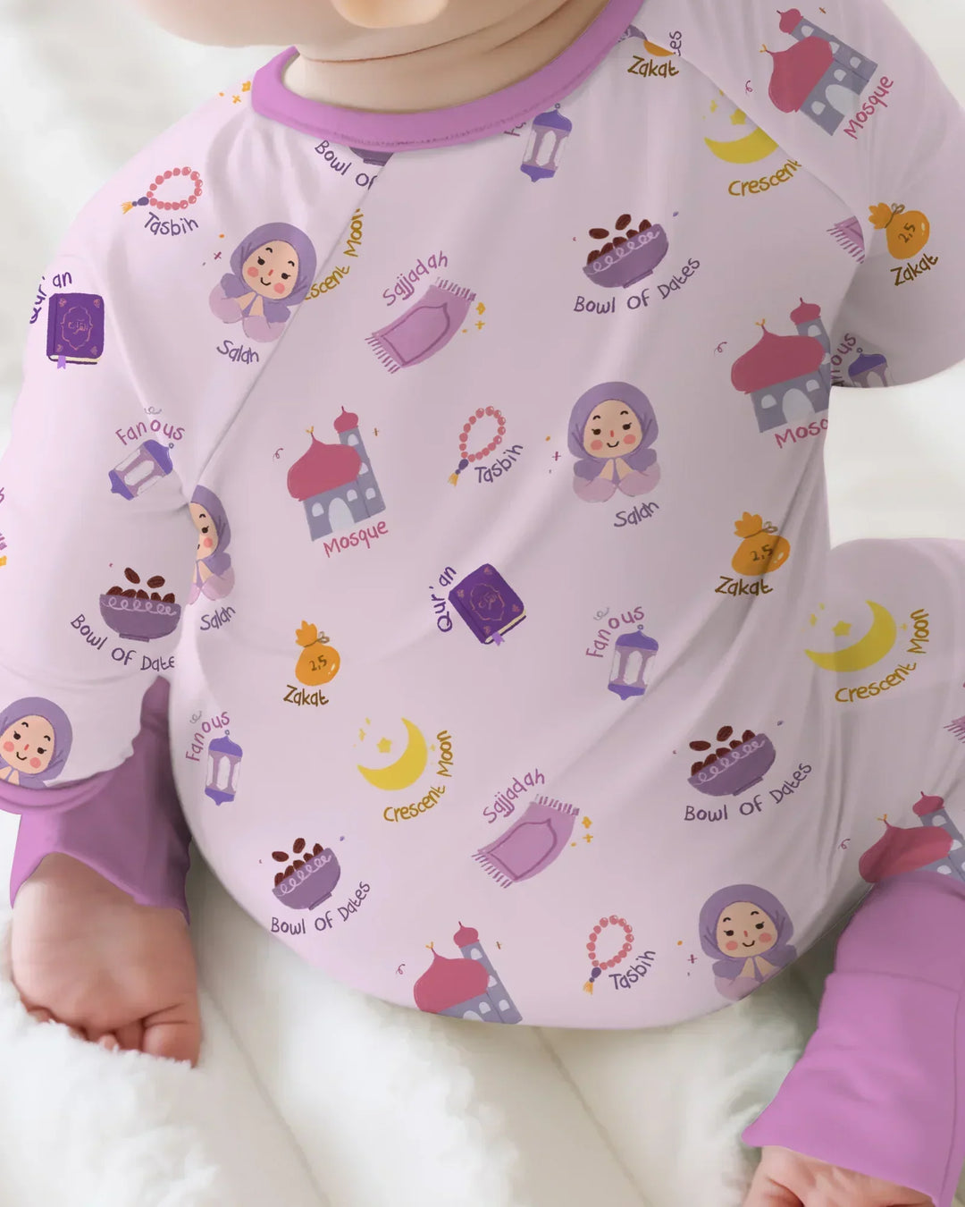 Cute Ramadhan Mubarak Bamboo Convertible Zippy
