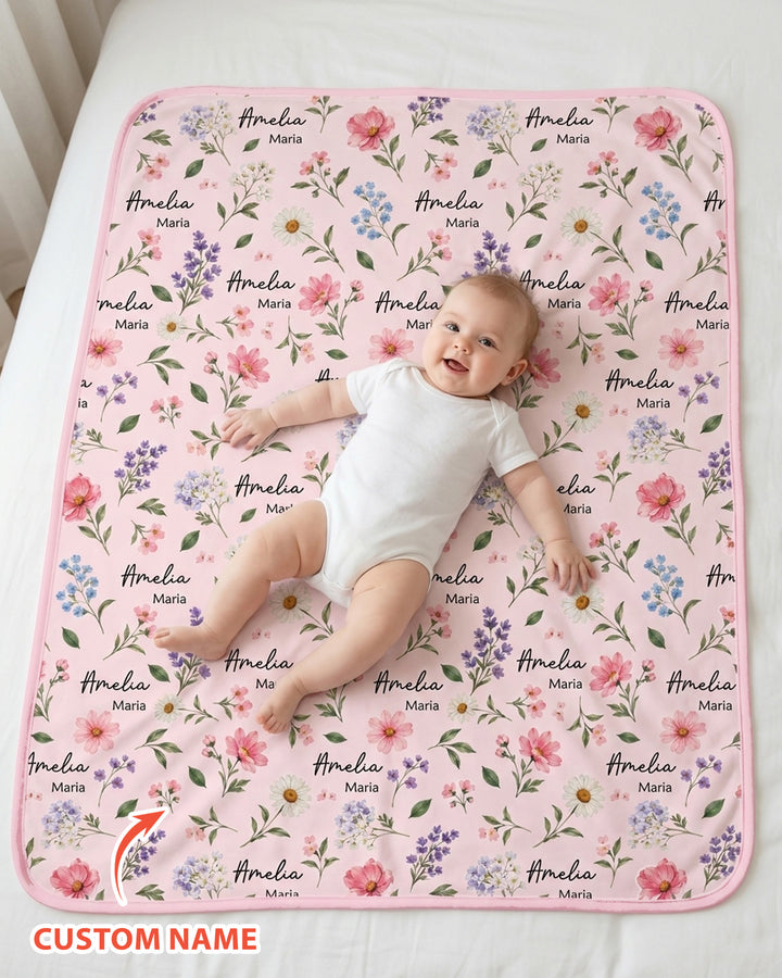 Wildflower Whispers Bamboo Blanket