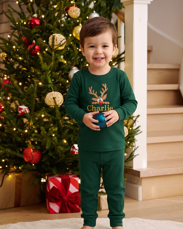 Template Bamboo Two Piece Long Sleeve Pyjamas Set