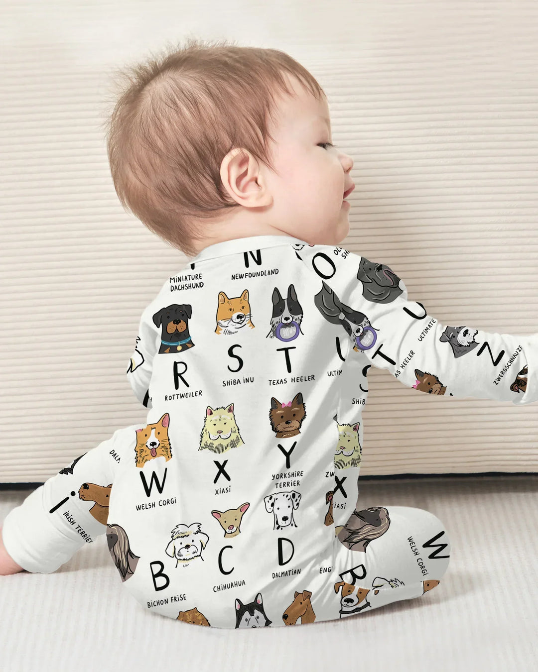 Funny Dogs Alphabet Bamboo Convertible Zippy