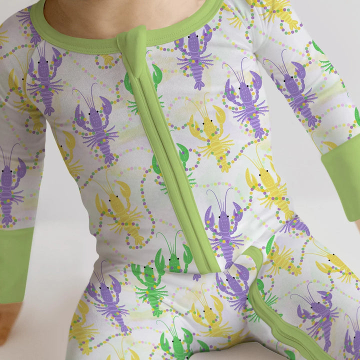 Mardi Gras Crawfish Family Matching Bamboo Convertible Zippy
