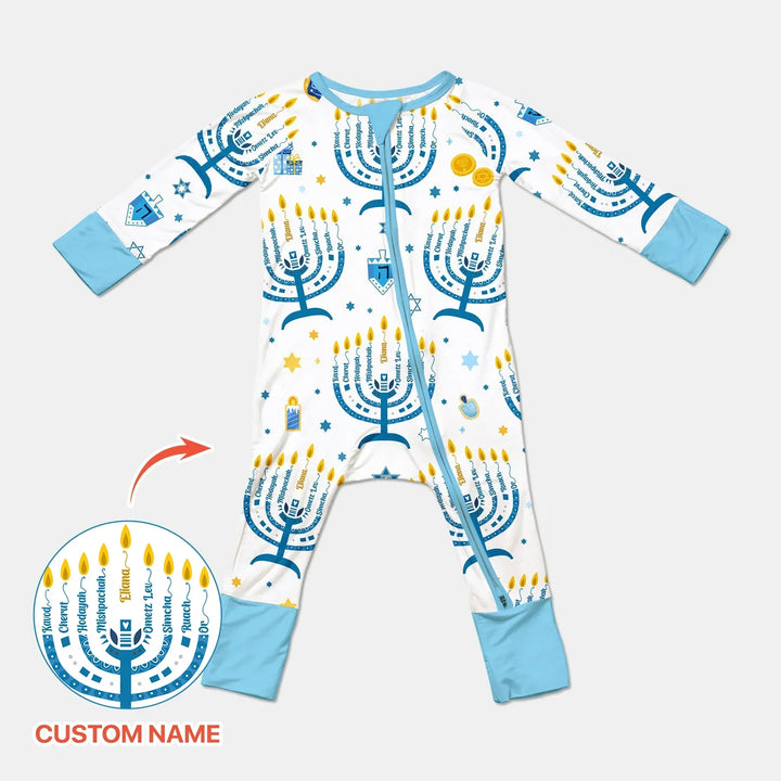 Hanukkah Custom Name Bamboo Convertible Zippy