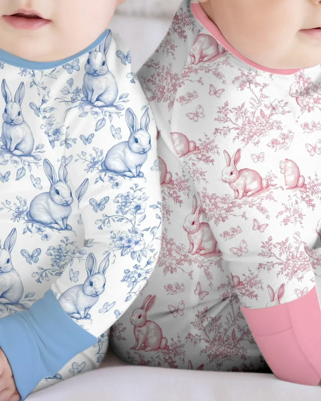 Easter Chinoiserie Toile de Jouy Bamboo Convertible Zippy