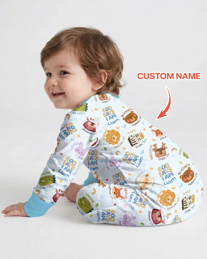 God Says I Am — Little Flock Custom Name Convertible Zippy