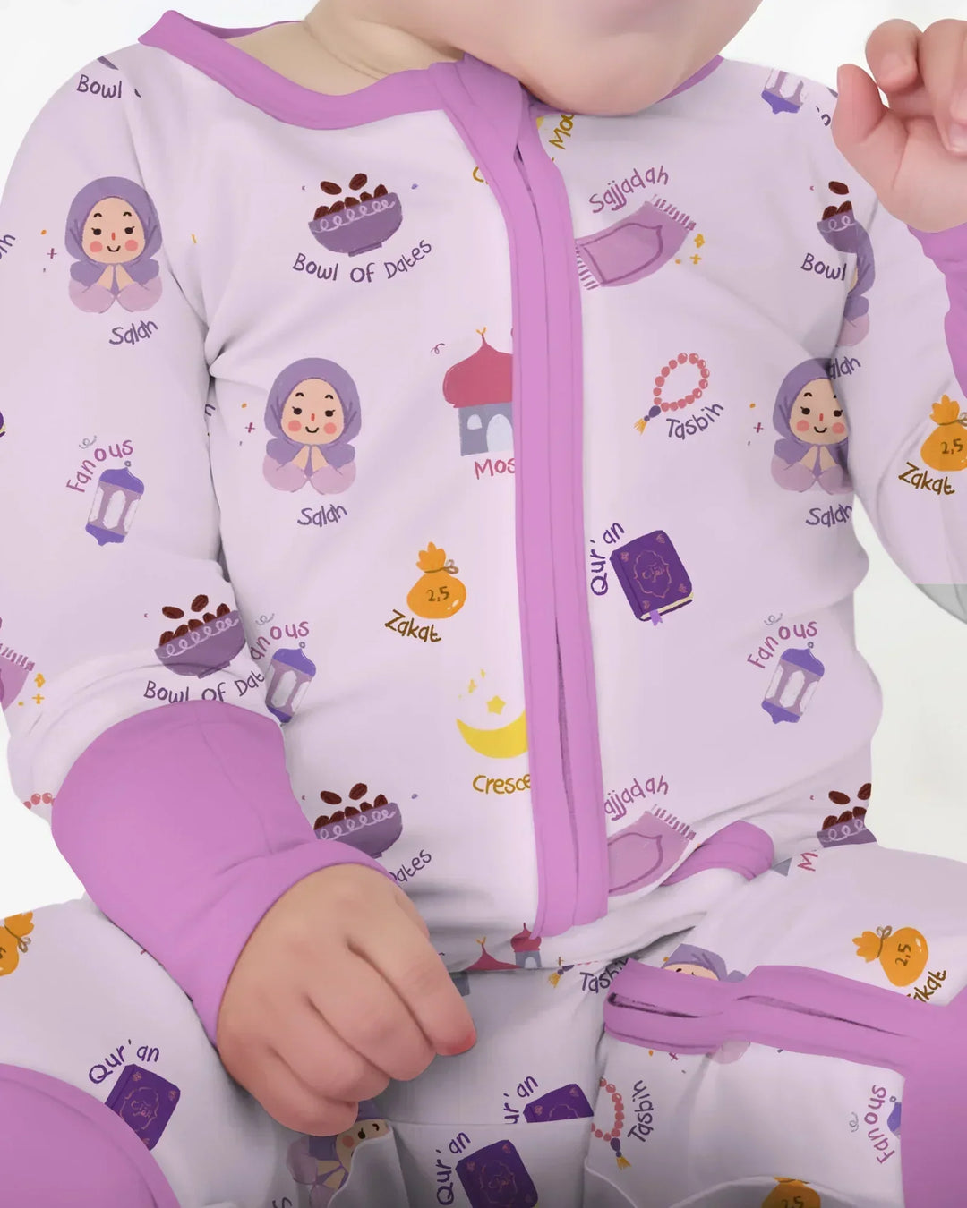 Cute Ramadhan Mubarak Bamboo Convertible Zippy