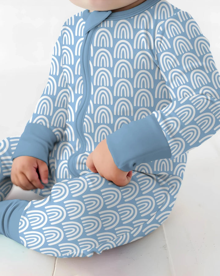Sky Blue Rainbows Bamboo Convertible Zippy