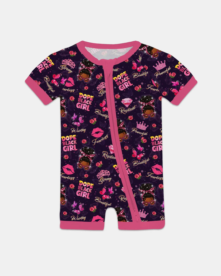 Dope Black Queen Bamboo Shorty Zippy