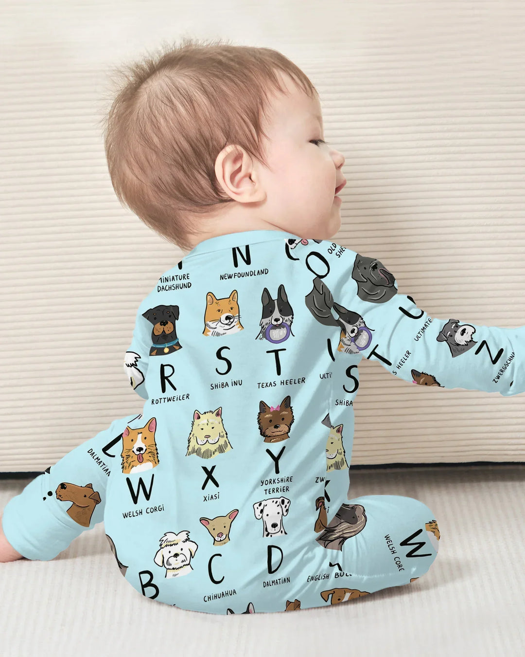 Funny Dogs Alphabet Bamboo Convertible Zippy