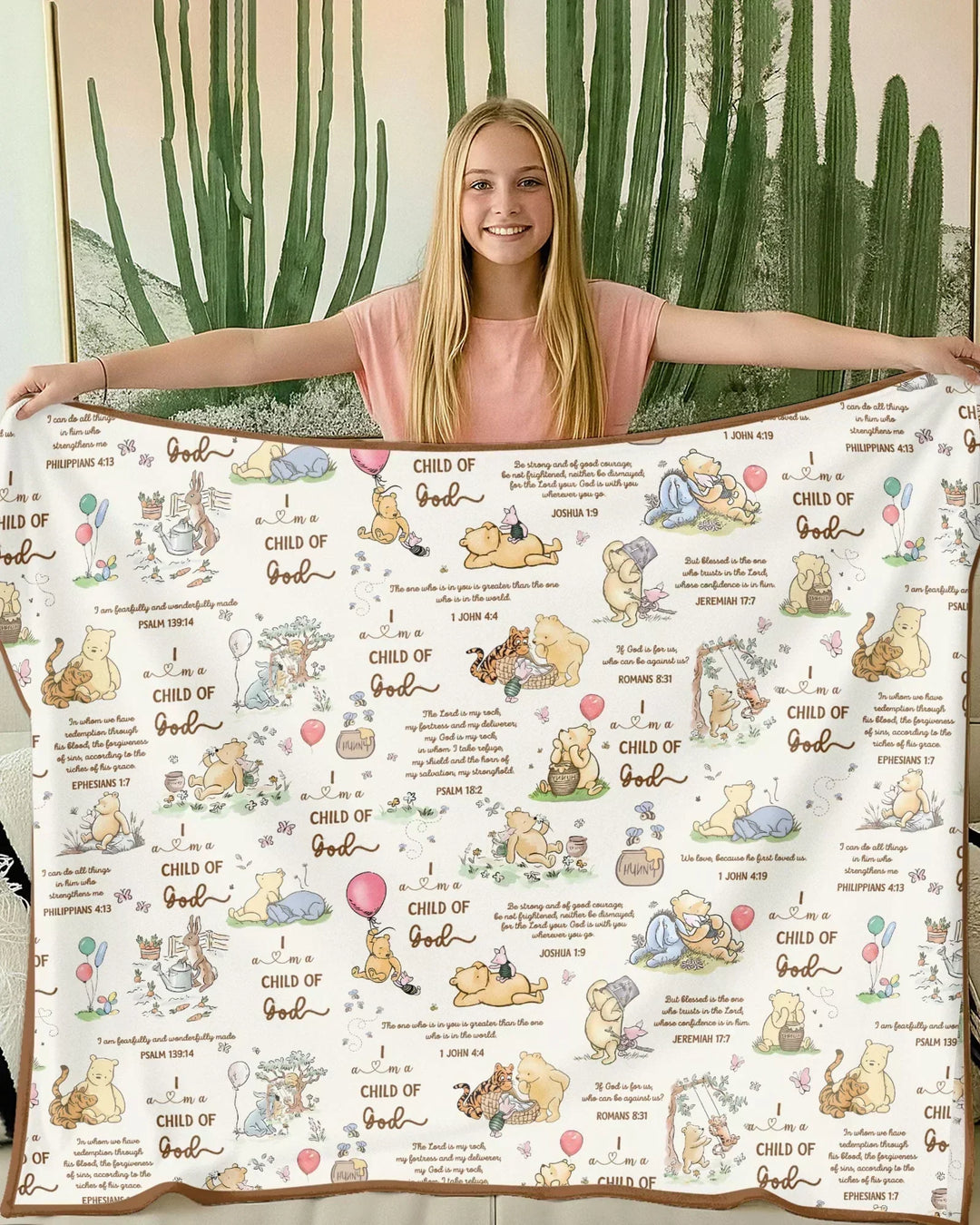 Child of God Whimsy Woodland Bamboo Blanket