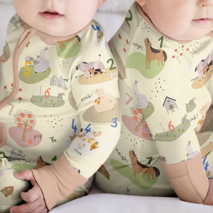 Farm Animal Counting Bamboo Convertible Zippy