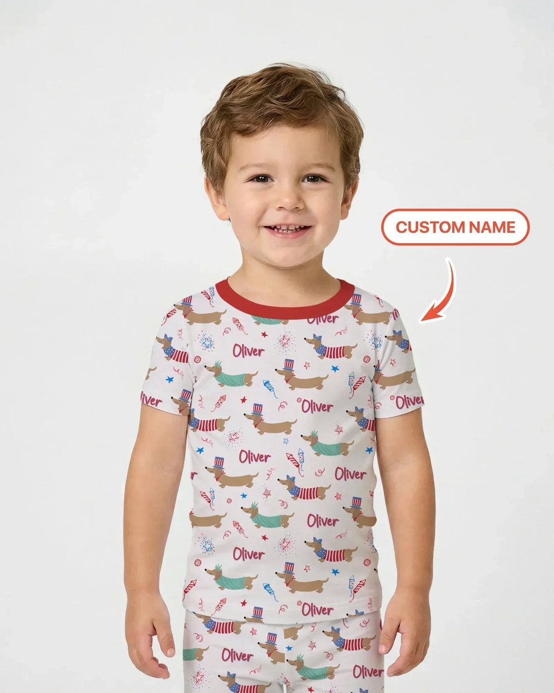 250 Years Of Freedom Bamboo Two Piece Short Sleeve Pajama Set