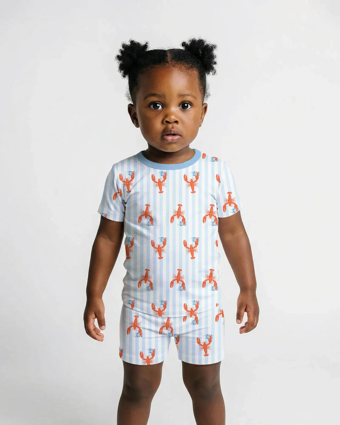 Custom Name Crawfish Beer Season Bamboo Two Piece Short Sleeve Shorts Pajama Set