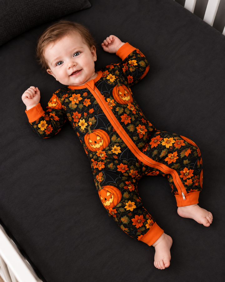 Autumn Pumpkin Bloom Bamboo Convertible Zippy