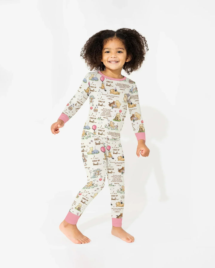 Child of God Whimsy Woodland Bamboo Two Piece Long Sleeve Pajama Set
