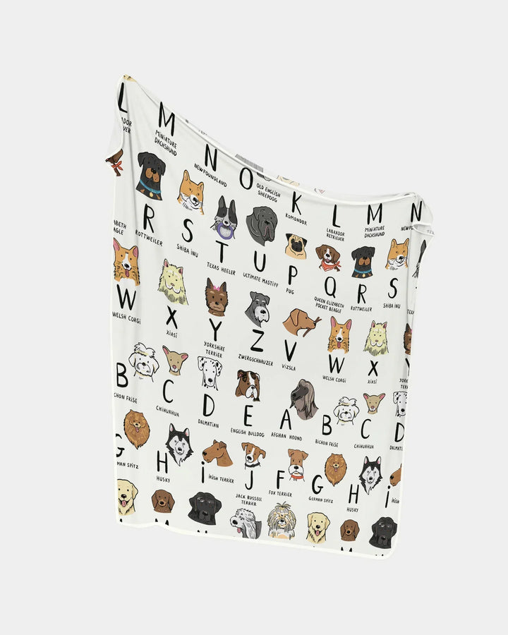 Funny Dogs Alphabet Bamboo Blanket