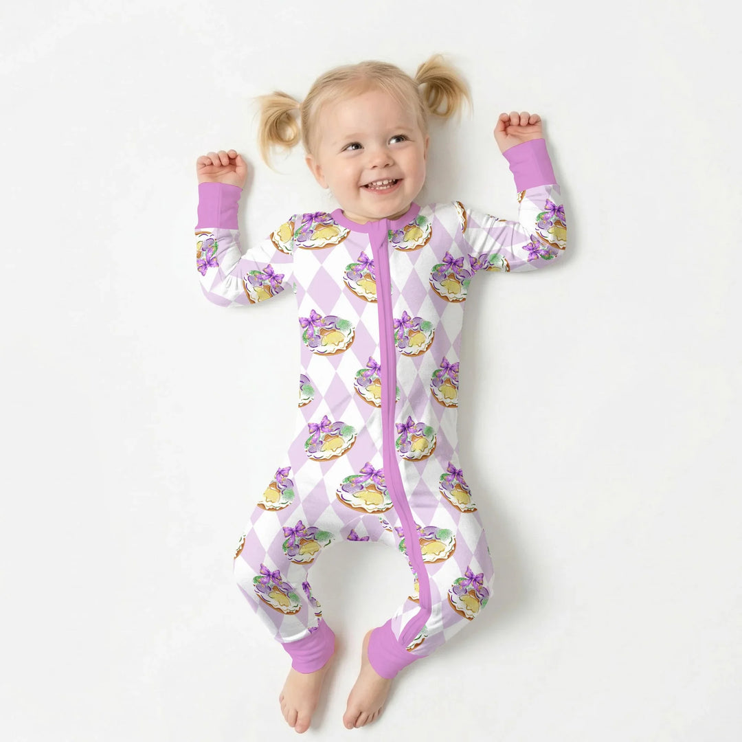 Mardi Gras Donut Bamboo Convertible Zippy