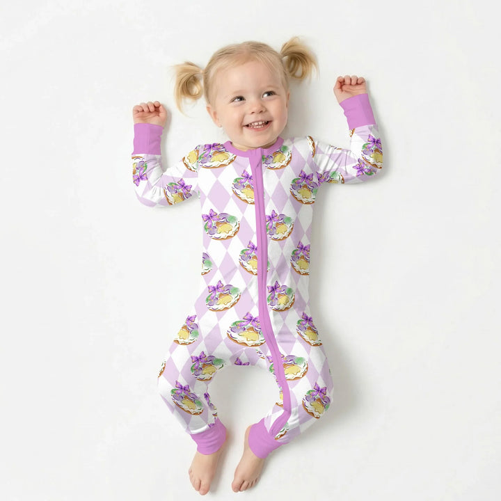 Mardi Gras Donut Bamboo Convertible Zippy