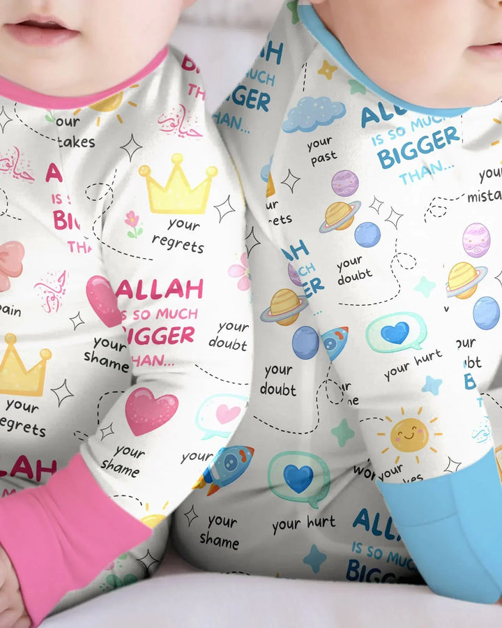 "Allah Is So Much Bigger Than..." Family Matching Bamboo Convertible Zippy
