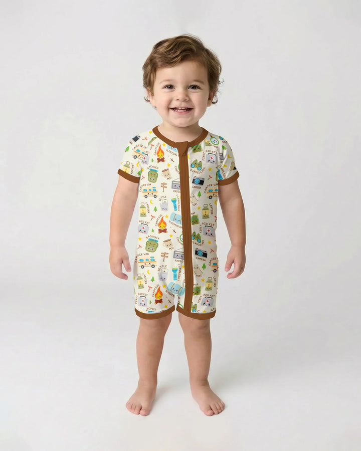 Little Camp Adventure Family Matching Shorty Zippy