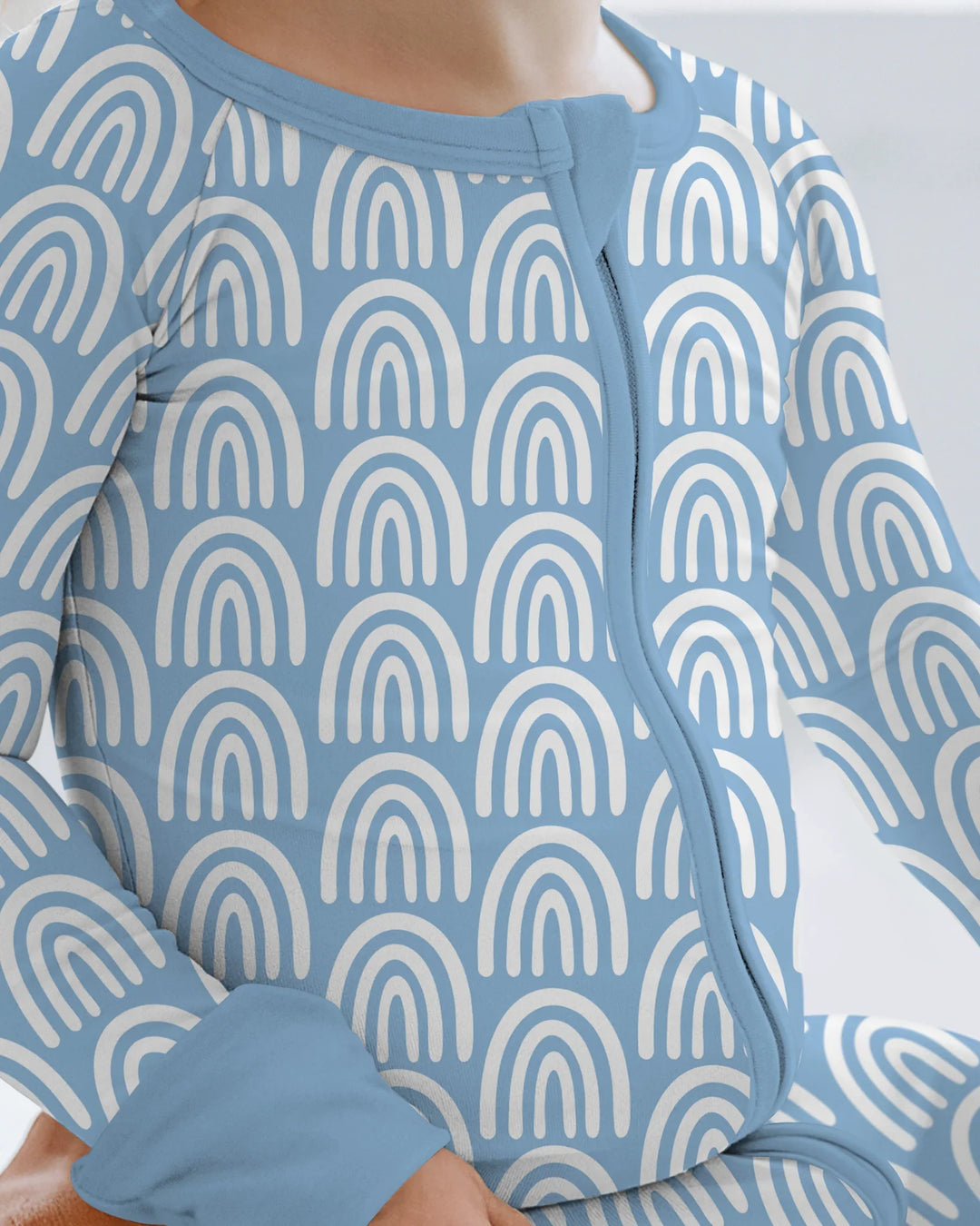 Sky Blue Rainbows Bamboo Convertible Zippy