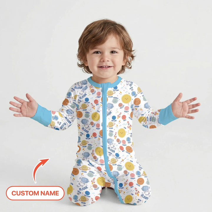 Custom Name Little's Kid into Universer Bamboo Convertible Zippy