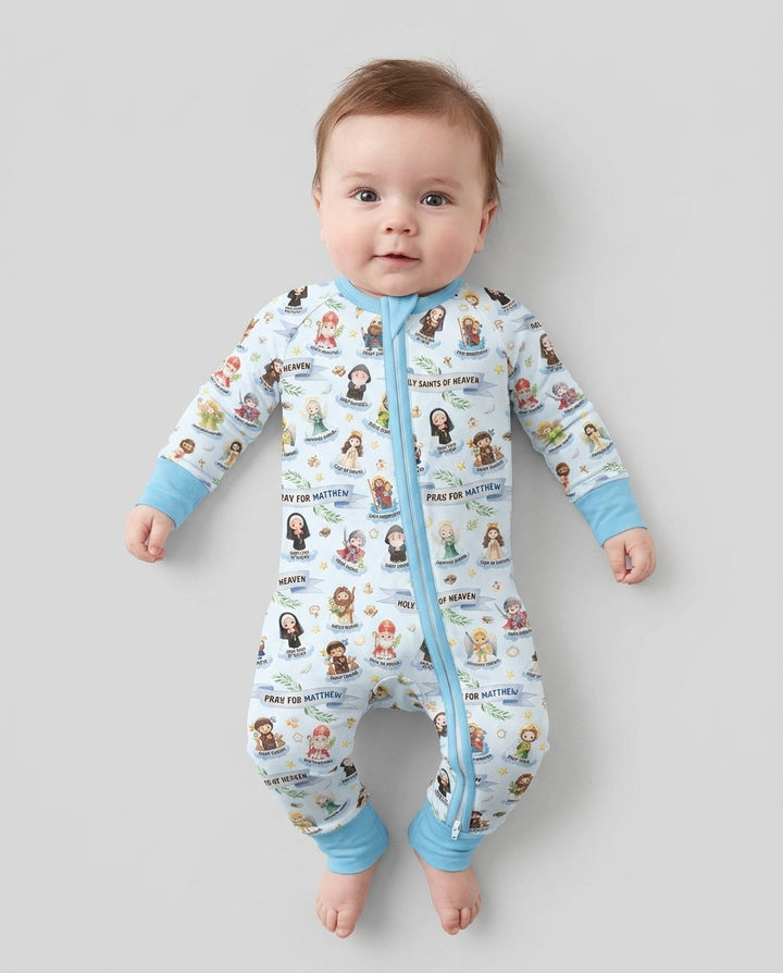 Holy Saints of Heaven Custom Name Bamboo Convertible Zippy