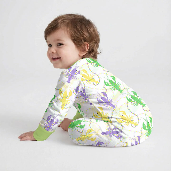Mardi Gras Crawfish Family Matching Bamboo Convertible Zippy