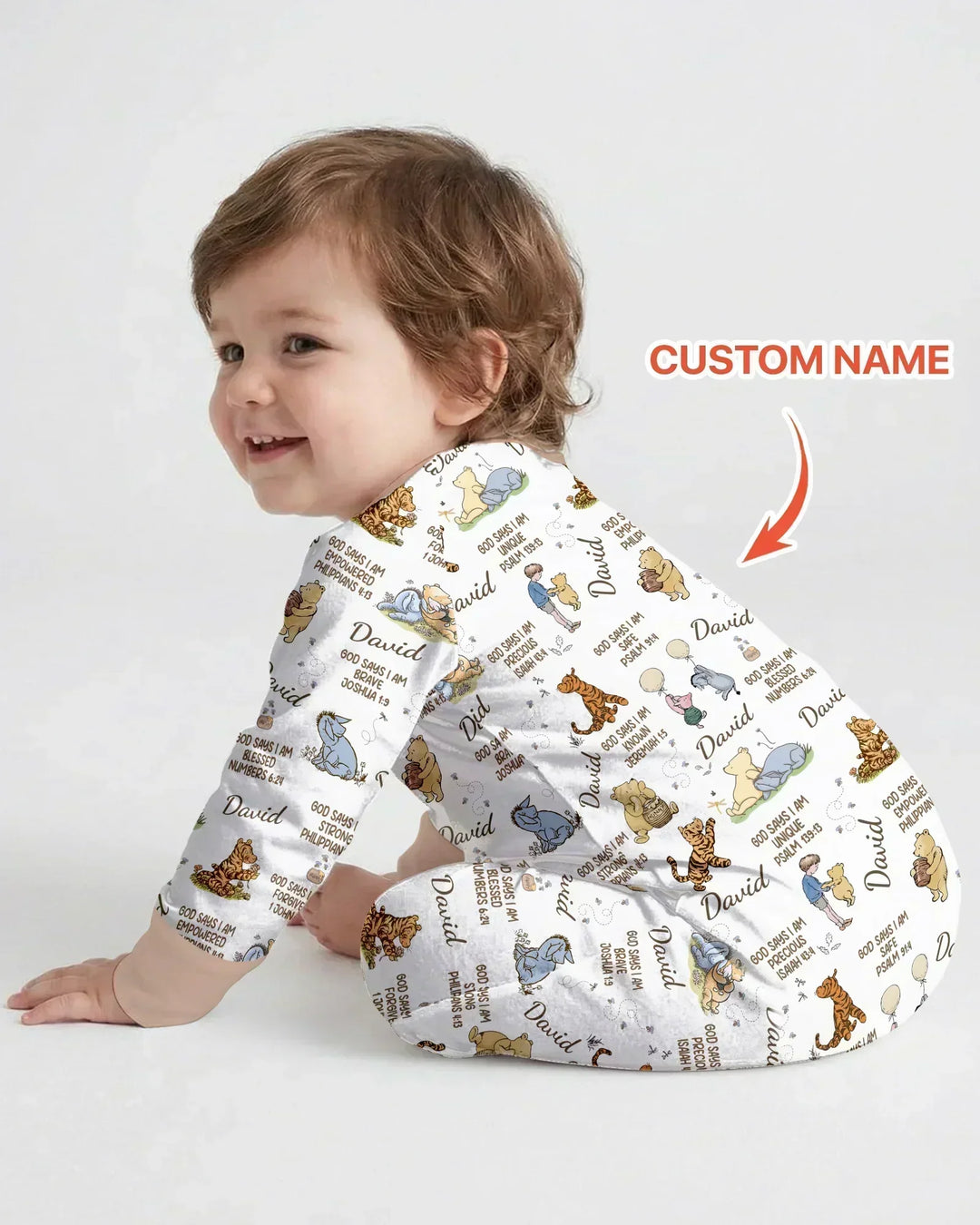 Custom Name God Says I Am Classic Bear Bamboo Convertible Zippy