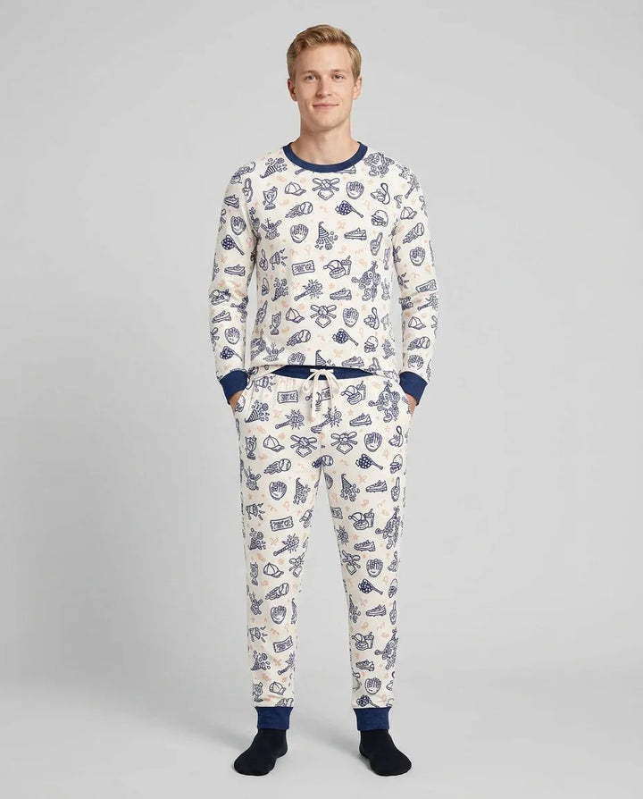Ballpark Bash Bamboo Men's Pajama Set