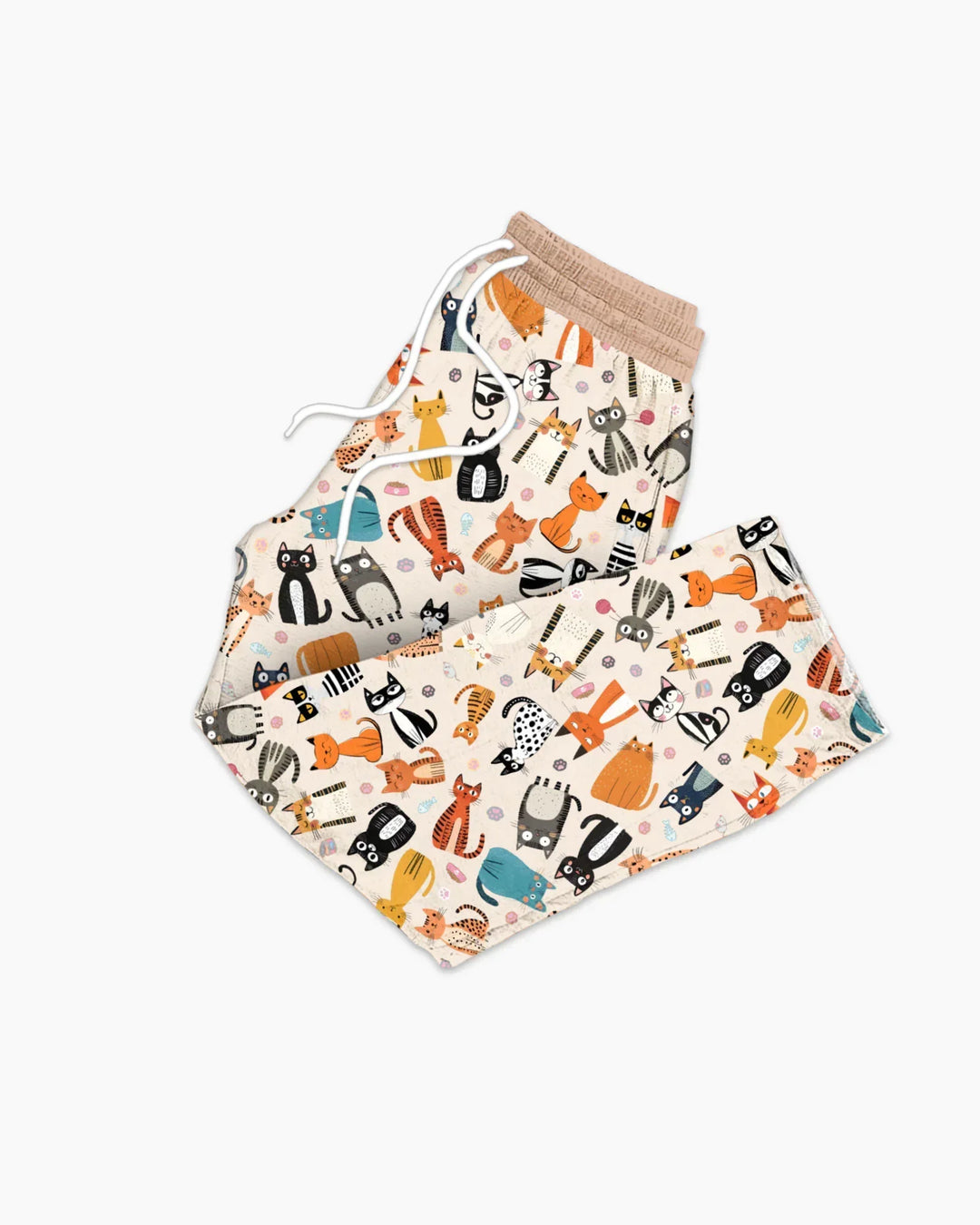 Goofy Mischief Cat Family Matching Bamboo Men's Pajama Set